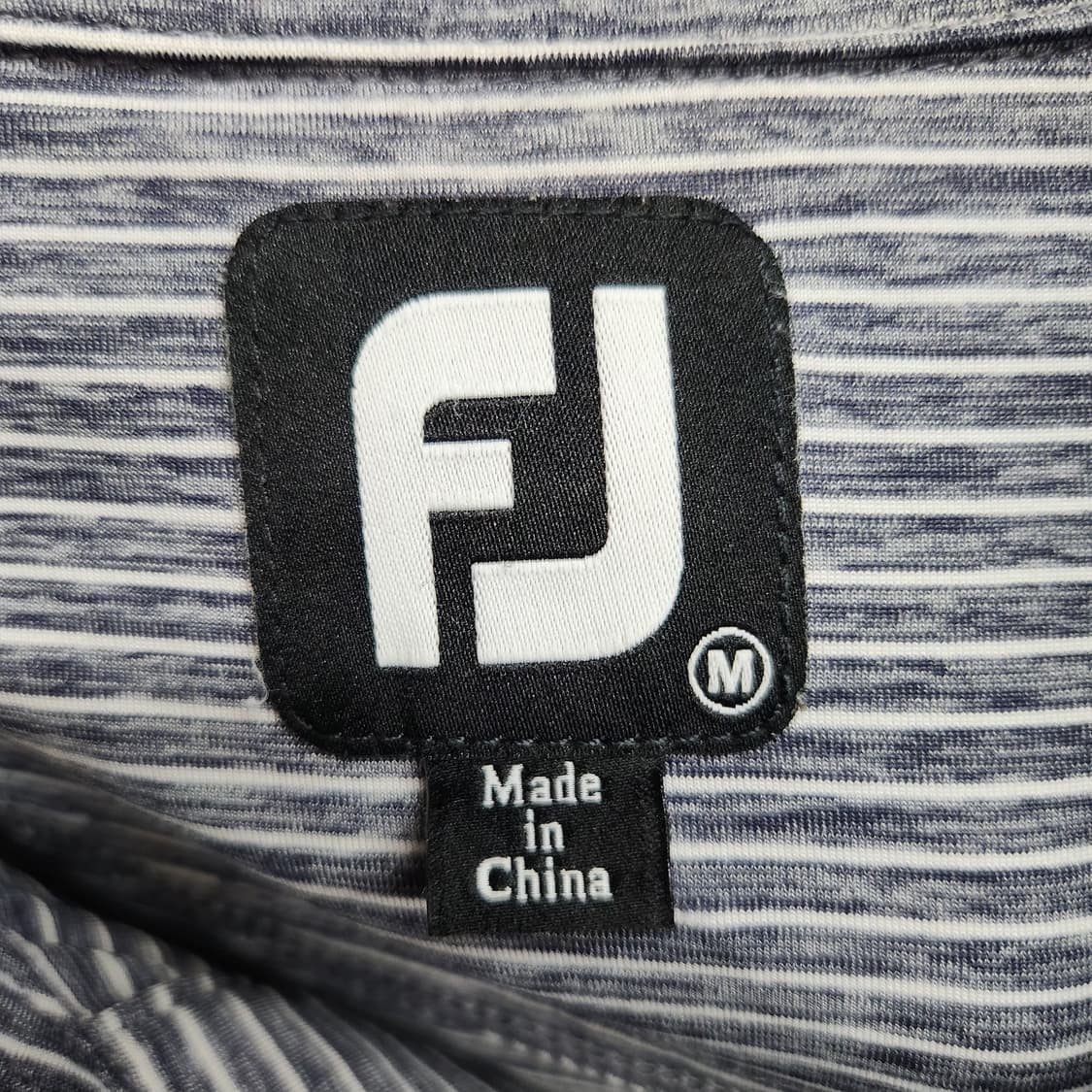 풋조이 스트라이프 한정판 기능티 반팔카라 M(XL) 상품이미지5