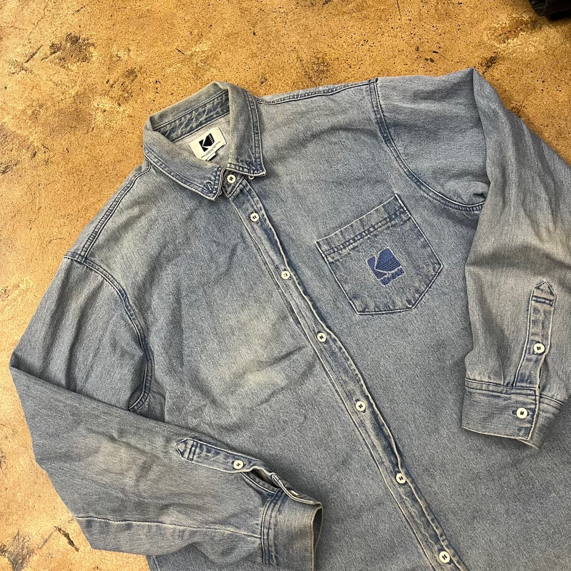 [정품/XL] 코닥 데님 셔츠 긴팔 청남방 b18 상품이미지1