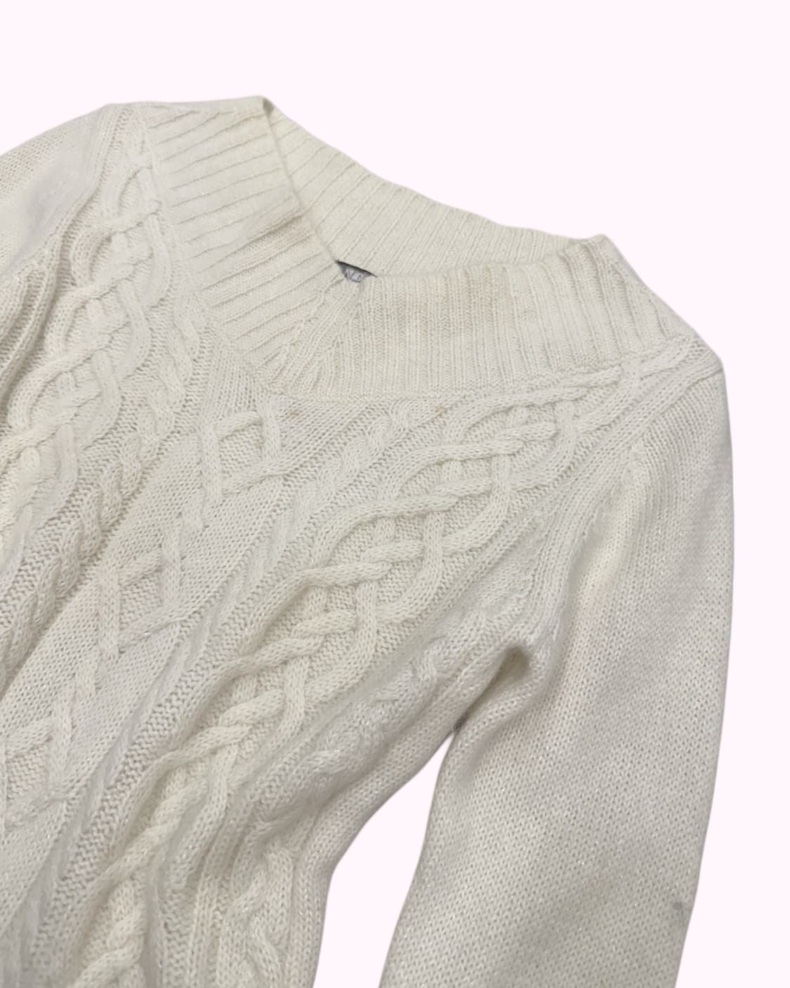 hairy ivory v-neck knit 상품이미지3