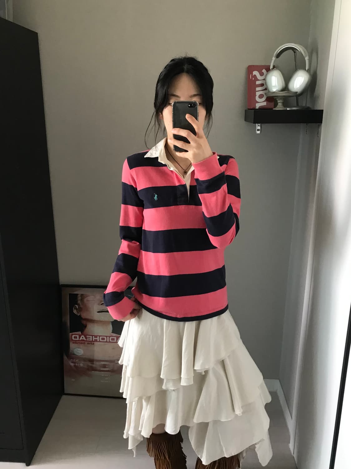 폴로 랄프로렌 포니로고 스트라이프 럭비티 상품이미지3