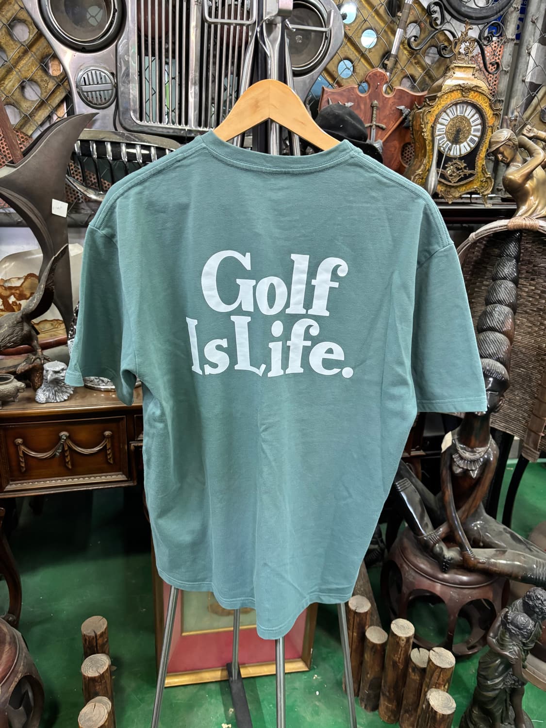 말본 골프(Malbon Golf)버킷 자수 라운드 반팔 티셔츠 상품이미지4