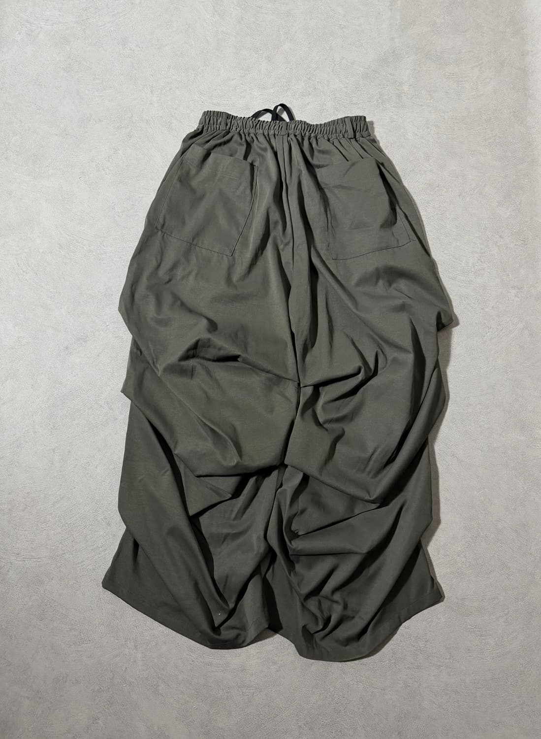 NO ID. Asymmetric Drape Wide Pants 상품이미지2