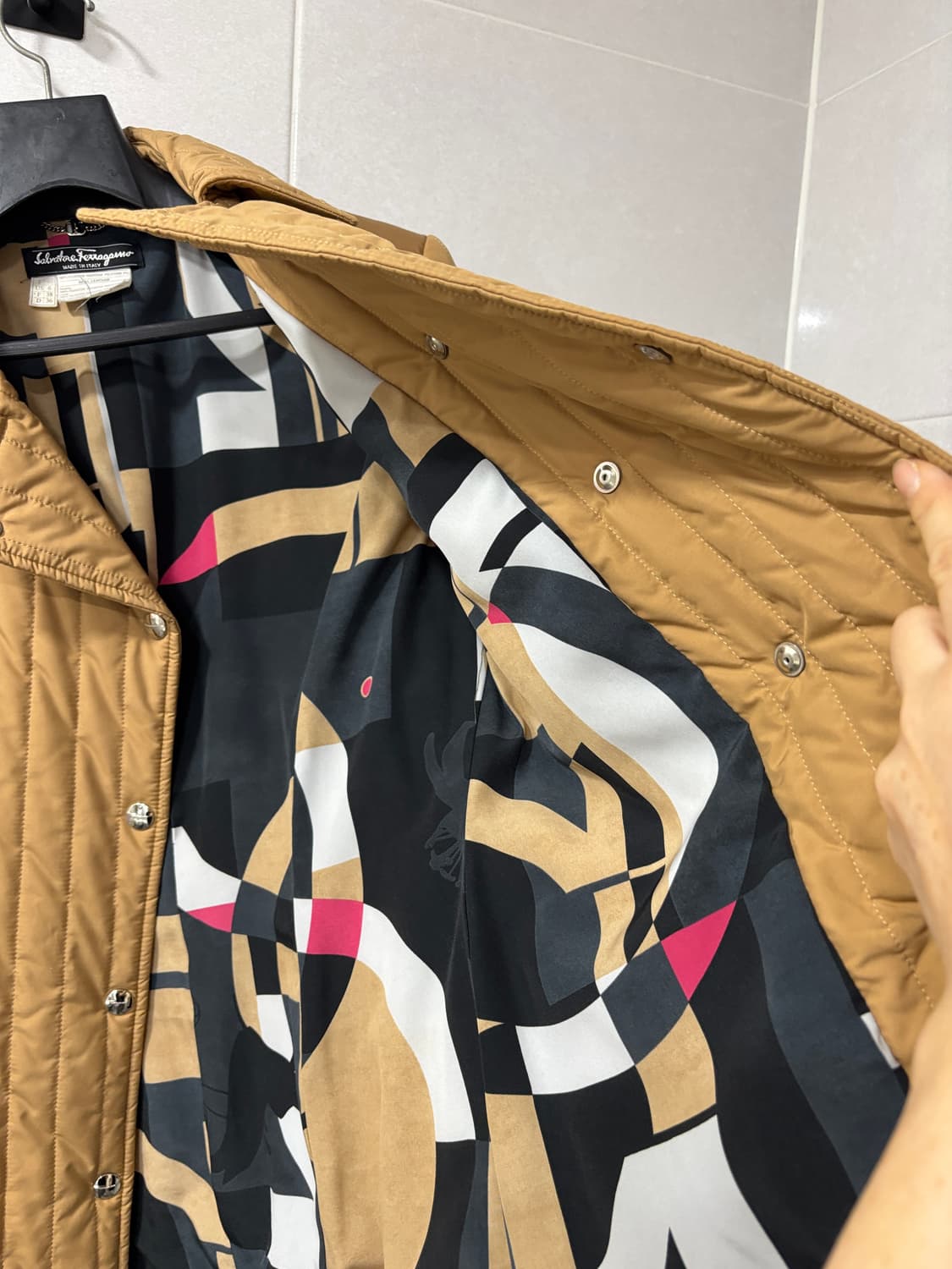 정품)살바토레 페레가모 퀄팅자켓 상품이미지5