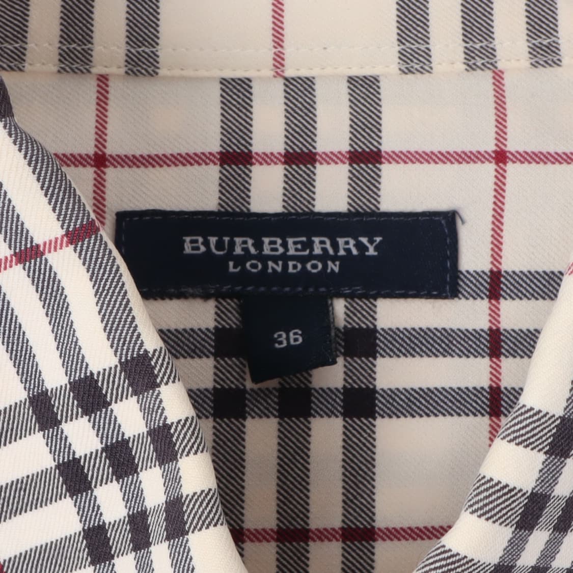 버버리 라이트 베이지 노바체크 셔츠 상품이미지7