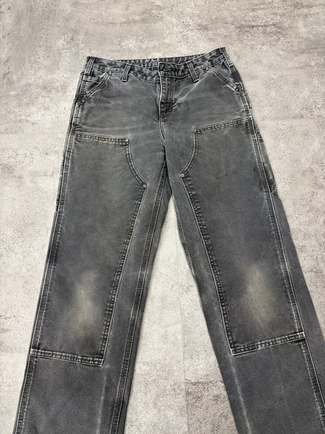 10s 칼하트 blk 더블니 워크 팬츠 상품이미지4