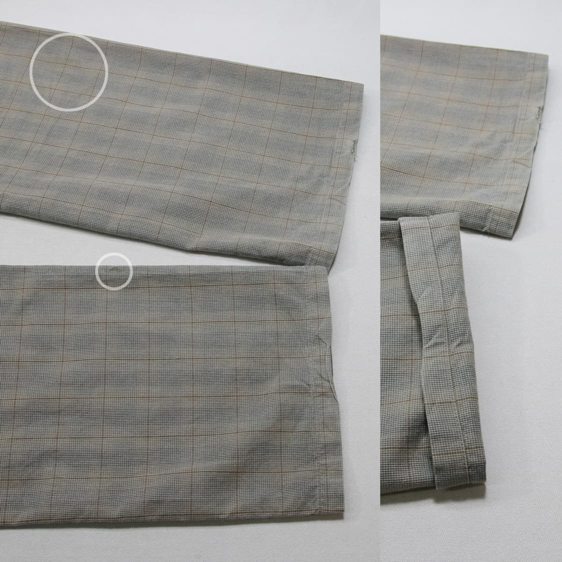 (착용컷) BEAMS 체크 팬츠 (남성용 34-35) 상품이미지10