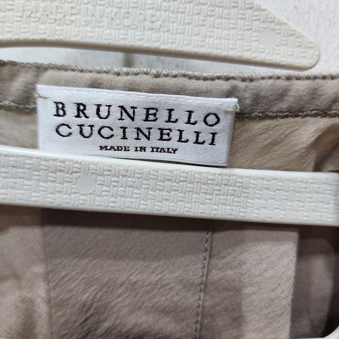 브루넬로쿠치넬리 넥포인트 실크 롱 블라우스 S 상품이미지8