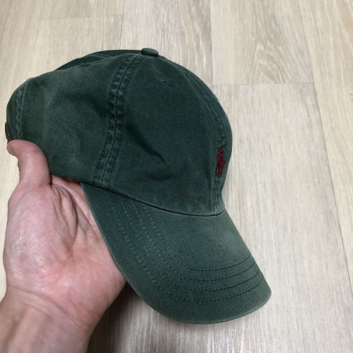 (ONE SIZE) 90's 폴로 랄프로렌 대만제 포니로고 선페이딩 볼캡 상품이미지9