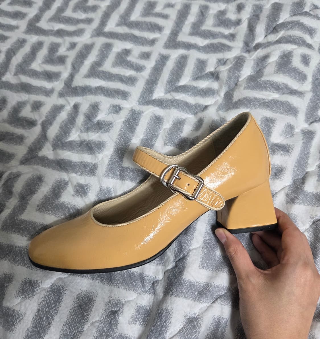 마리몽듀 소프트 메리제인 태닝스킨 천연 소가죽 구두 235mm 상품이미지4