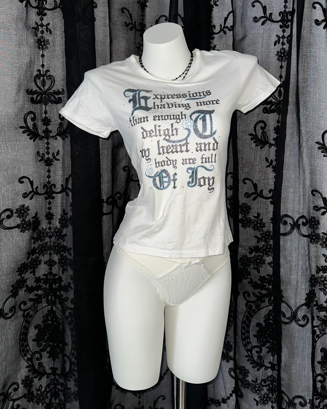 Mint punk lettering short-sleeved 상품이미지1