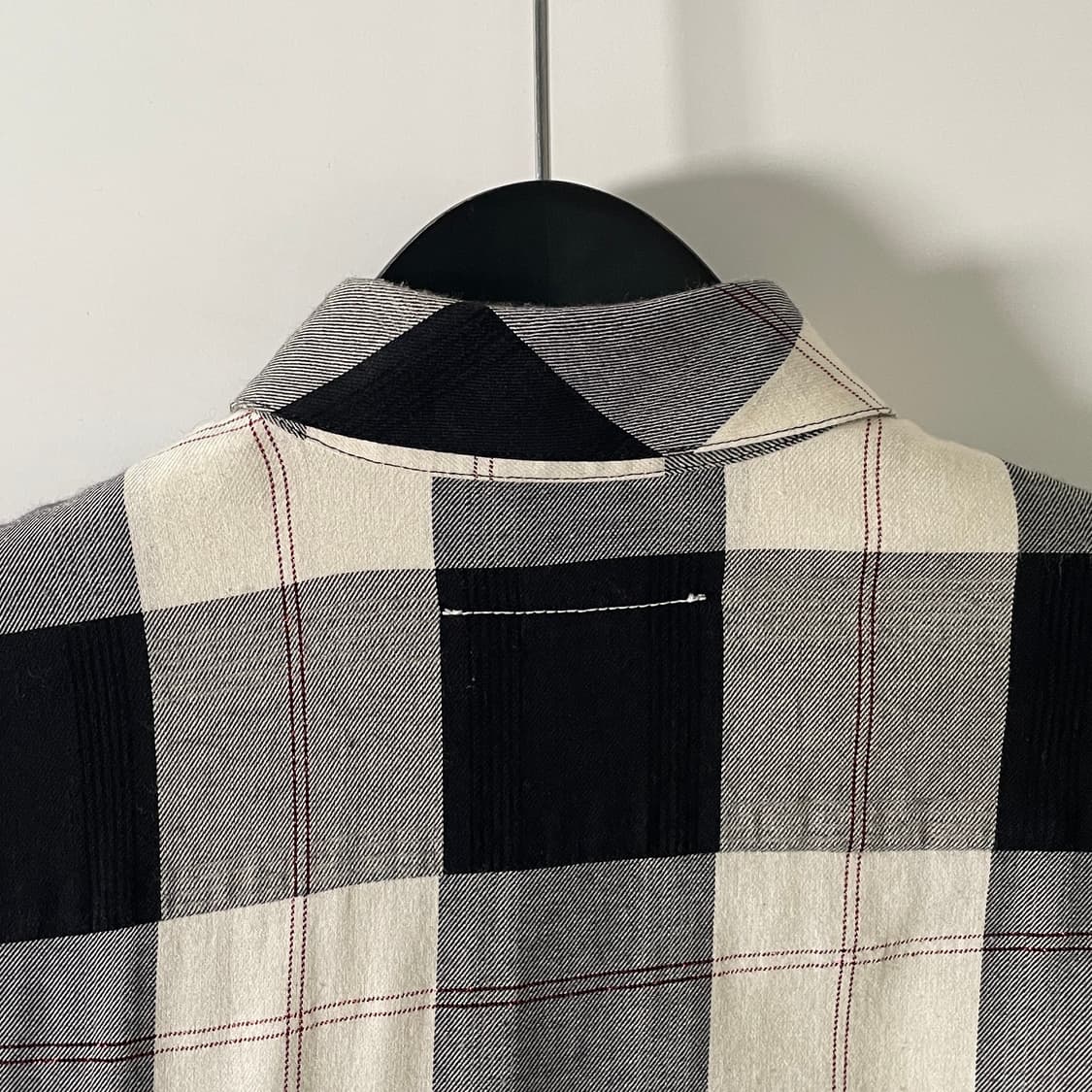 마르지엘라 MM6 체크 언발란스 셔츠 (on.345)   상품이미지7