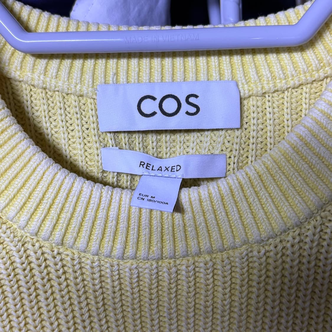 코스 노랑 니트(표기사이즈 m) 상품이미지2
