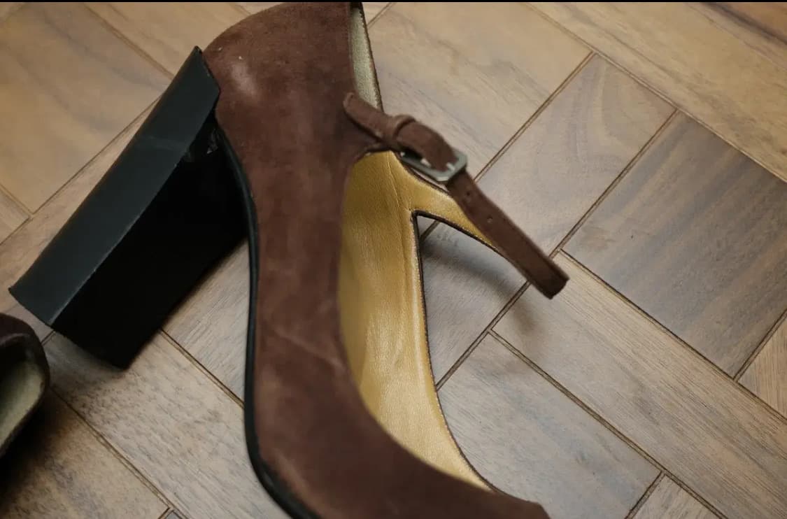 BALLY 발리 스웨이드 메리제인 스택힐 구두 상품이미지6