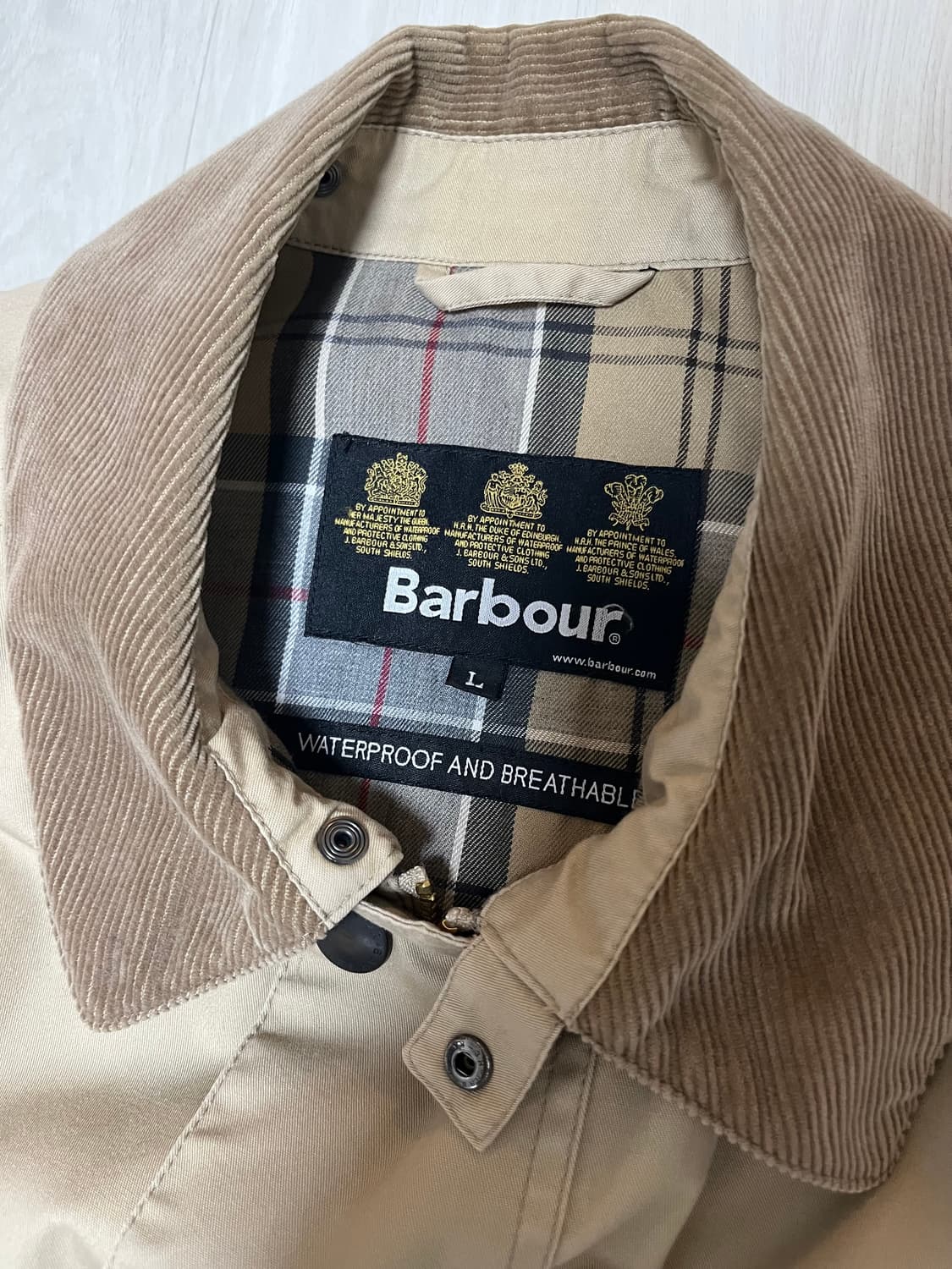 바버의 뷰포트 코튼 논왁싱 자켓 상품이미지2