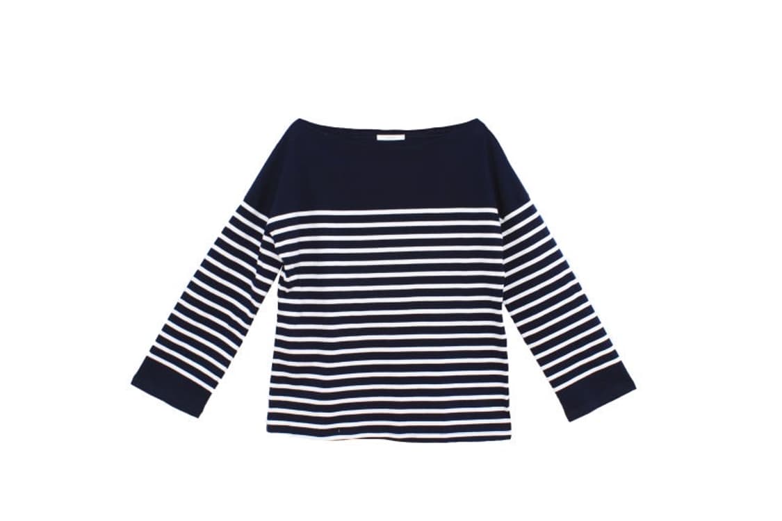 윤슬샵 스트라이프 티 네이비 상품이미지1