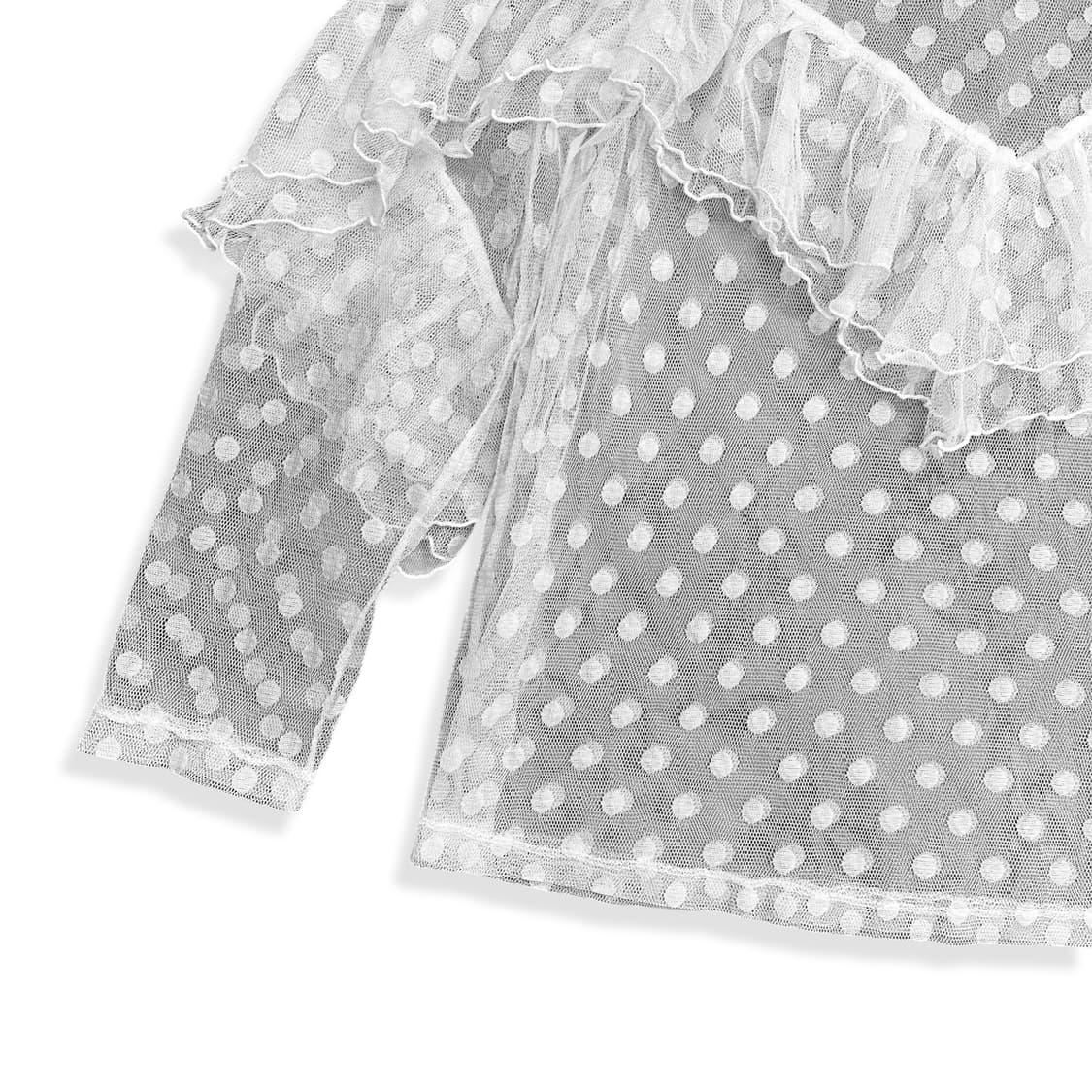 White See Through Layered Top 상품이미지4