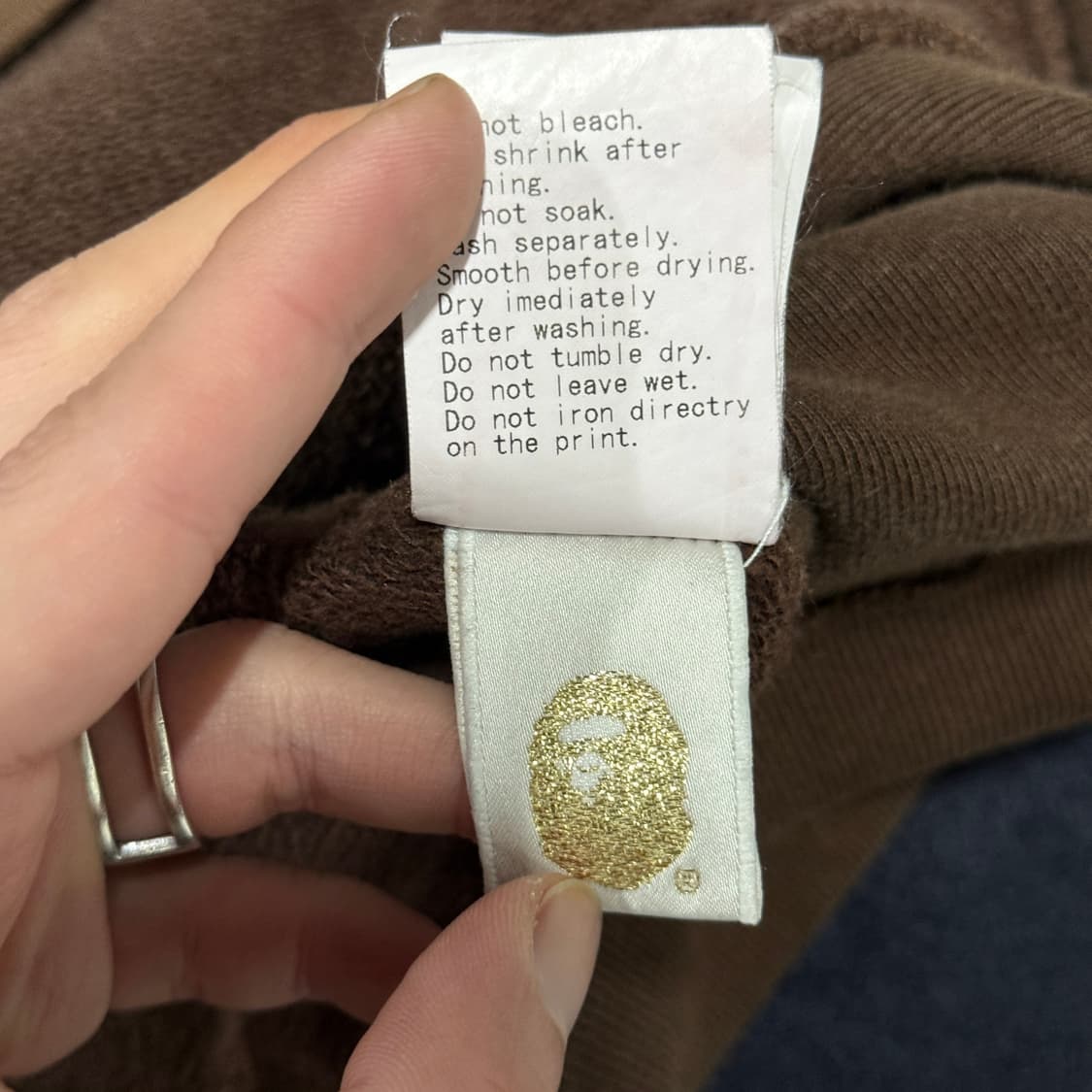 정품 베이프 OG 니고 빅 에이프 헤드 풀 집업 후디 상품이미지10