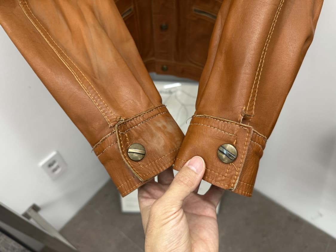 70'S VINTAGE reversible leather jacket 상품이미지3