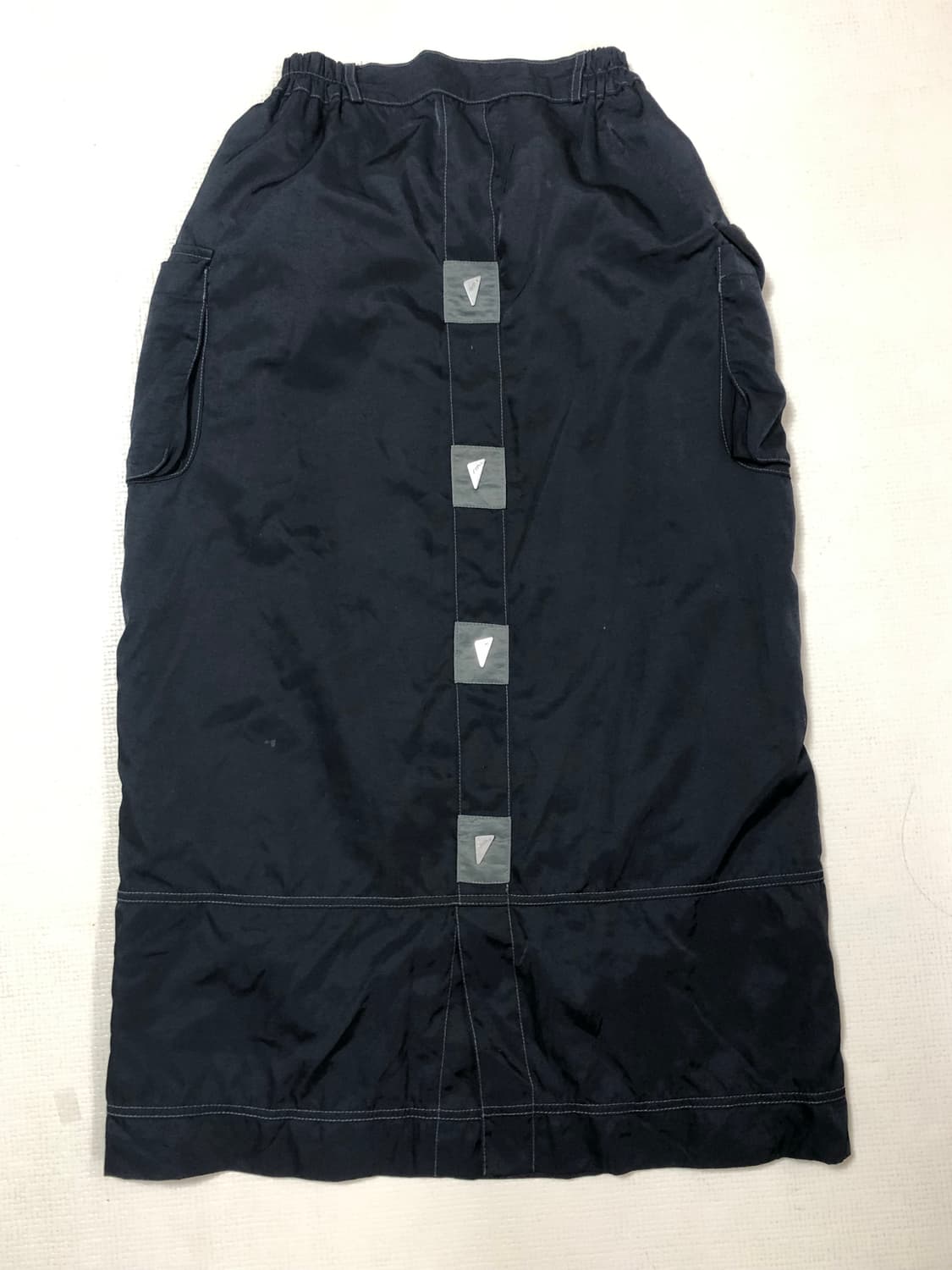 빈티지 블랙 오리엔탈 포켓 롱 스커트 상품이미지8