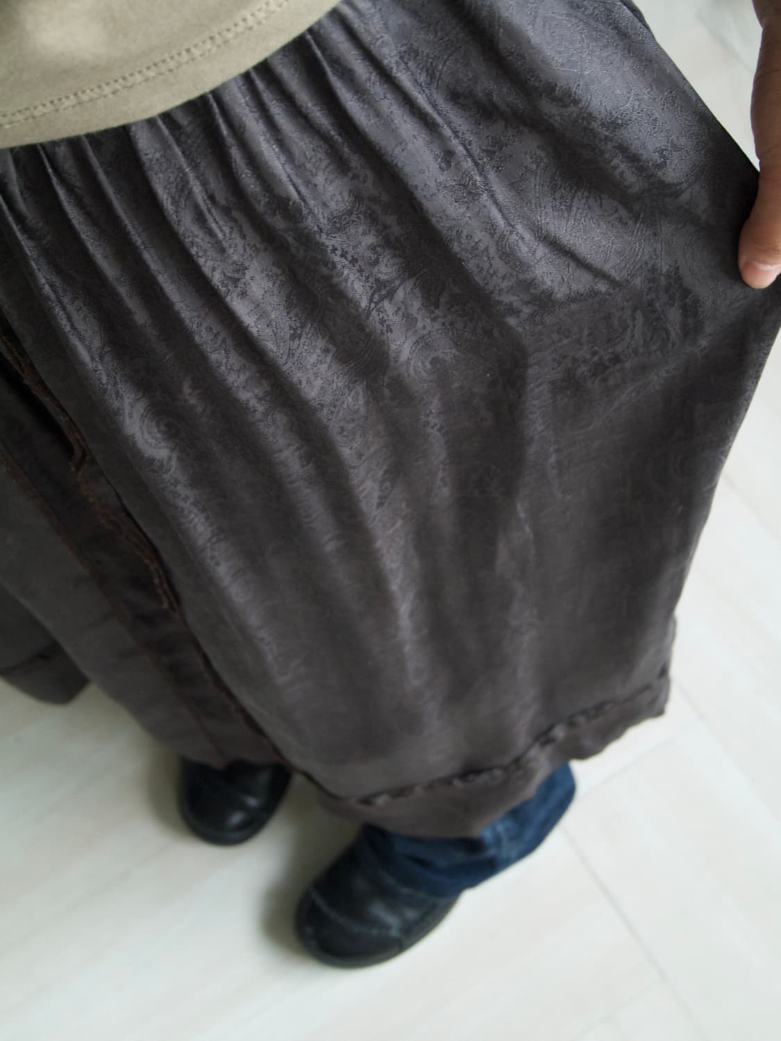 paisley jacquard satin skirt 상품이미지3