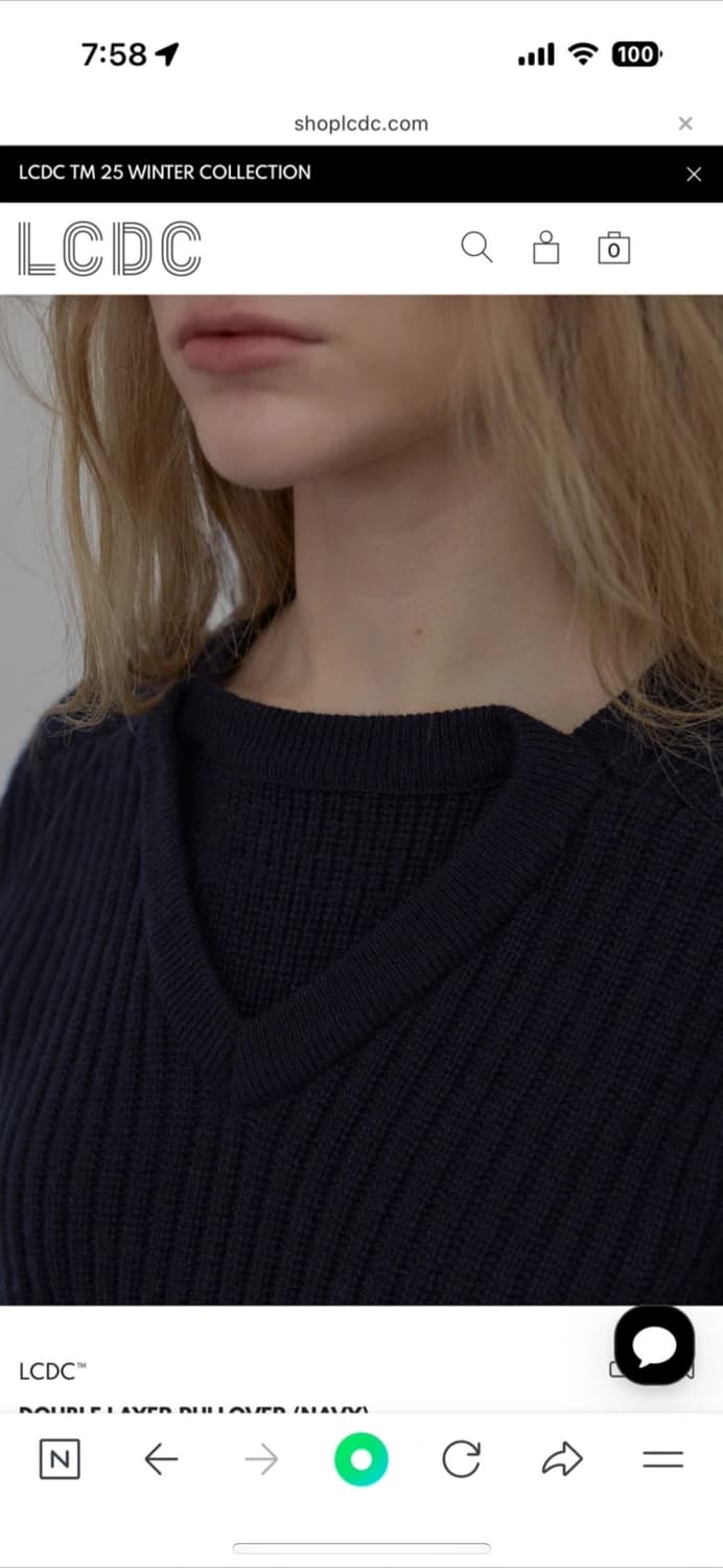 LCDC 더블레이어 풀오버 니트 상품이미지3