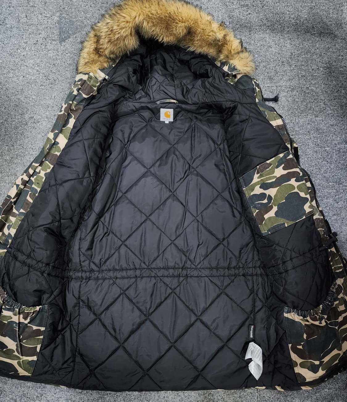 칼하트 시베리안 카모플라쥬 카모 파카 S 상품이미지3