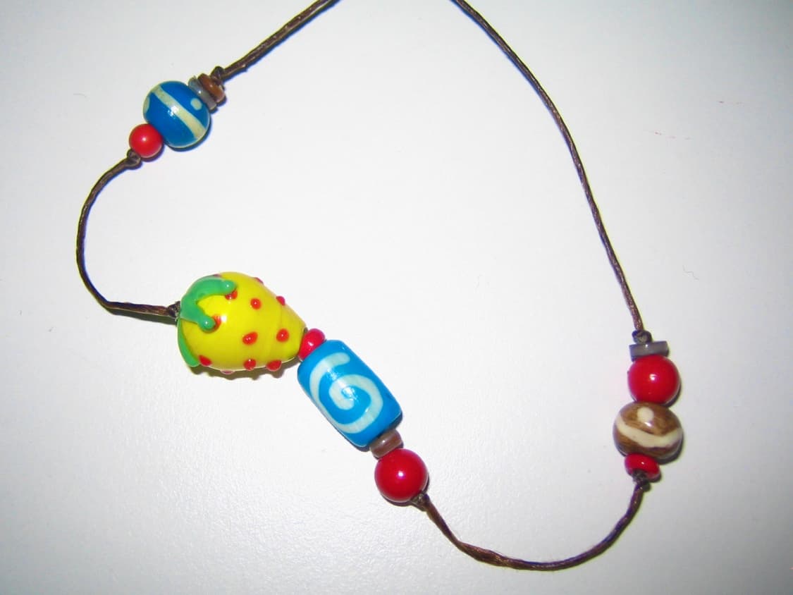 레몬 딸기덩굴 목걸이 Lemon strawberry necklace 상품이미지4