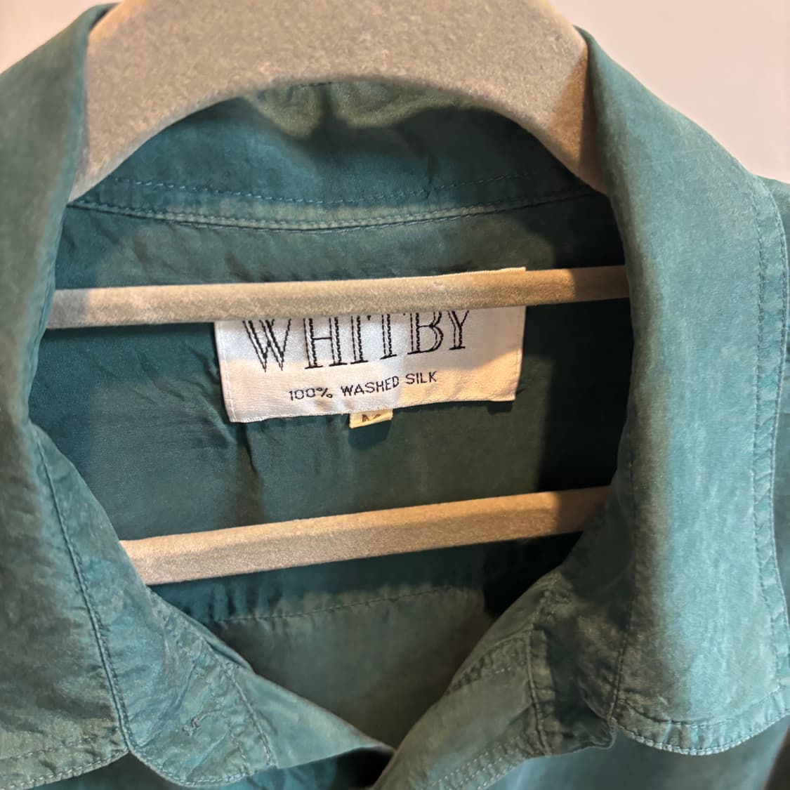 WHITBY 100% 워싱 은은한 실크 셔츠 남녀공용 상품이미지4