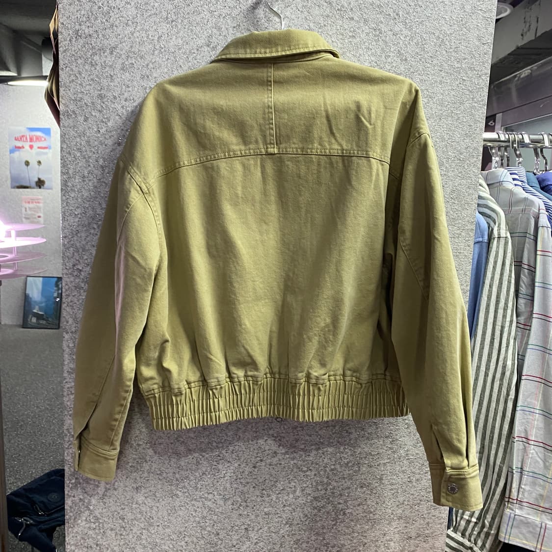 코드그라피 리벳로고 베이지 투웨이 자켓 B4496 상품이미지4