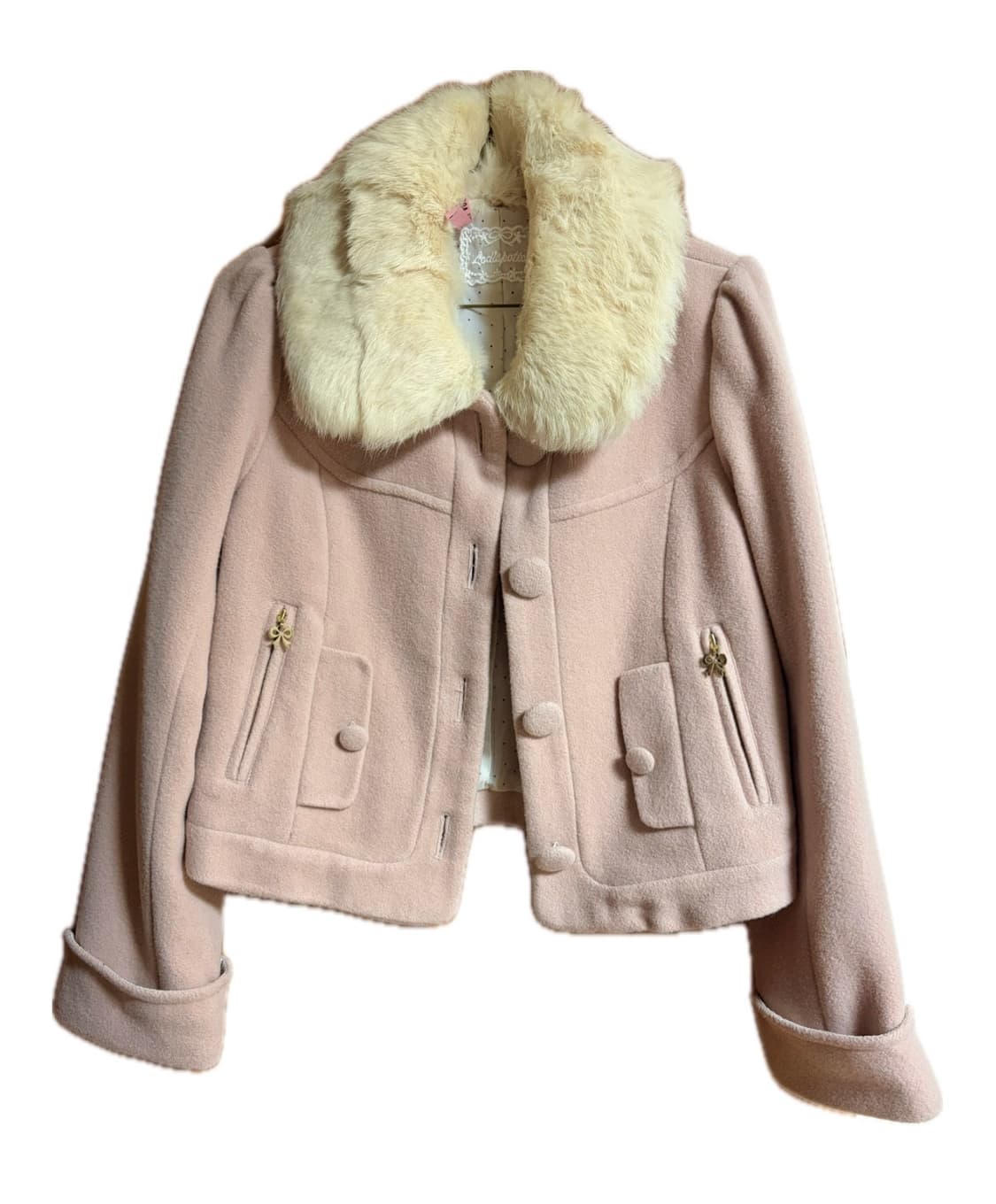 로디스포토 핑크 코트(일본 빈티지 모리걸 사토미깔 히메갸루) 상품이미지2