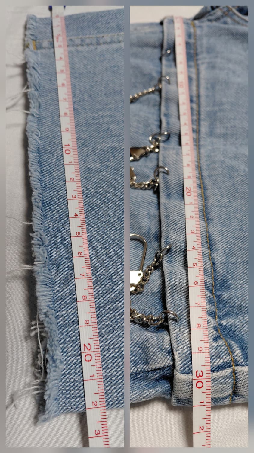 위우(₩I₩) 디태처블 그래픽 데님 팬츠 (2WAY 연출) 상품이미지10