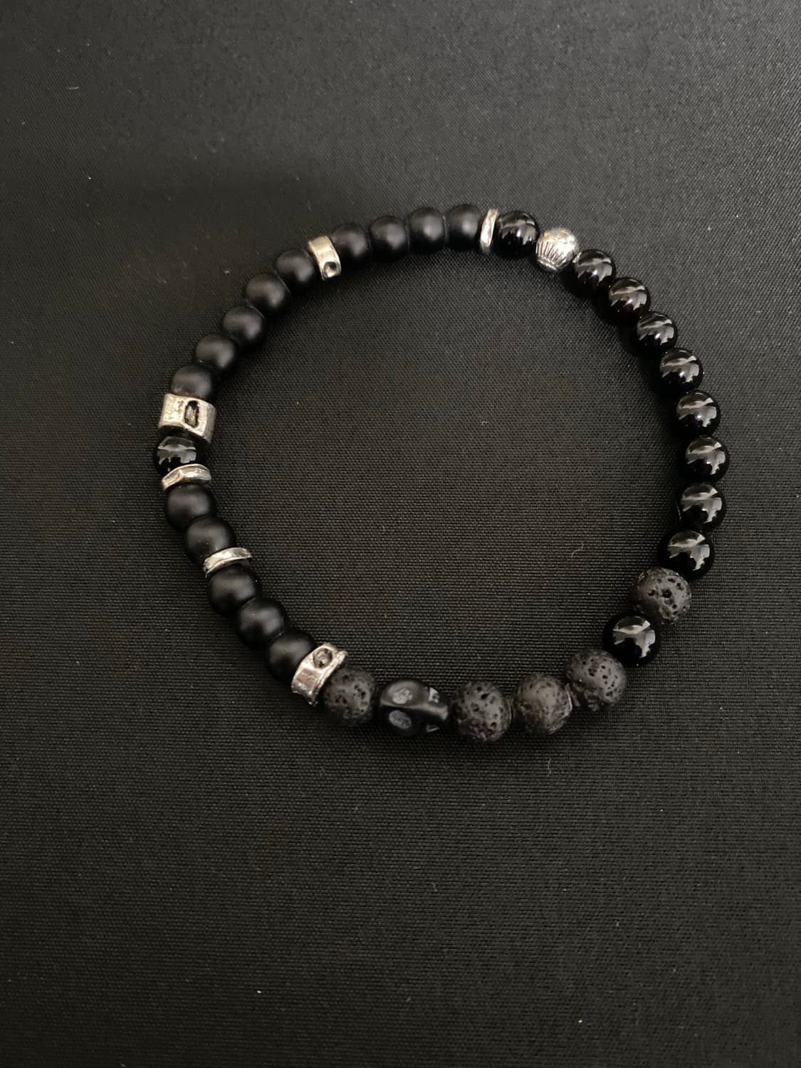 블랙 레이어드 팔찌 2개 set 상품이미지3