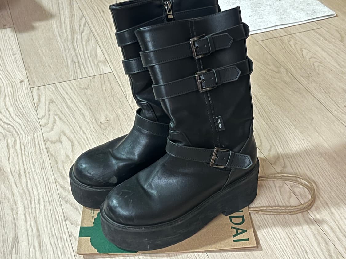 애즈온 마야부츠 미디 블랙 240 상품이미지4