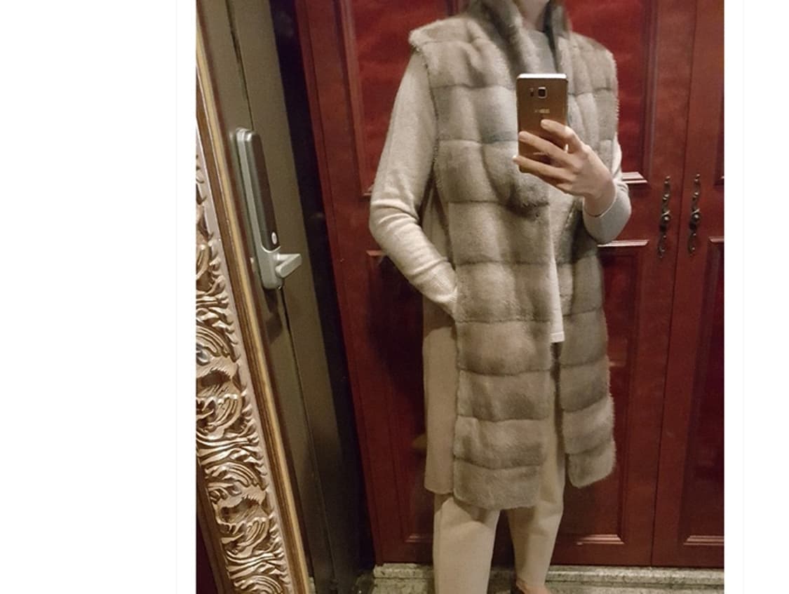 SJ와니 밍크 +울 베스트 자켓 코트77 (손정완 에스제이와니) 상품이미지2