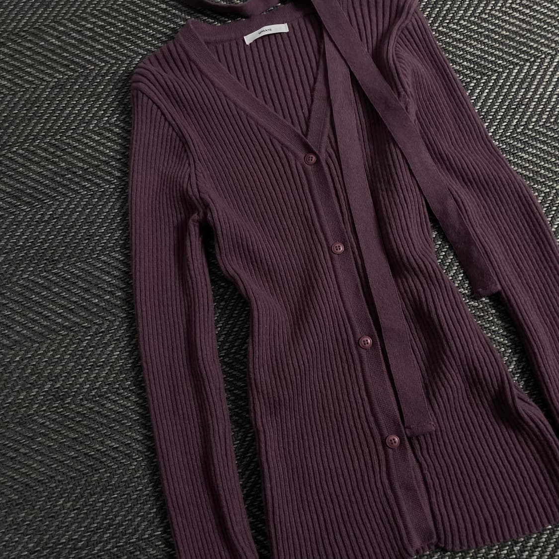 빈티지 우먼스 골지 슬림핏 초커 니트o 3841 상품이미지3