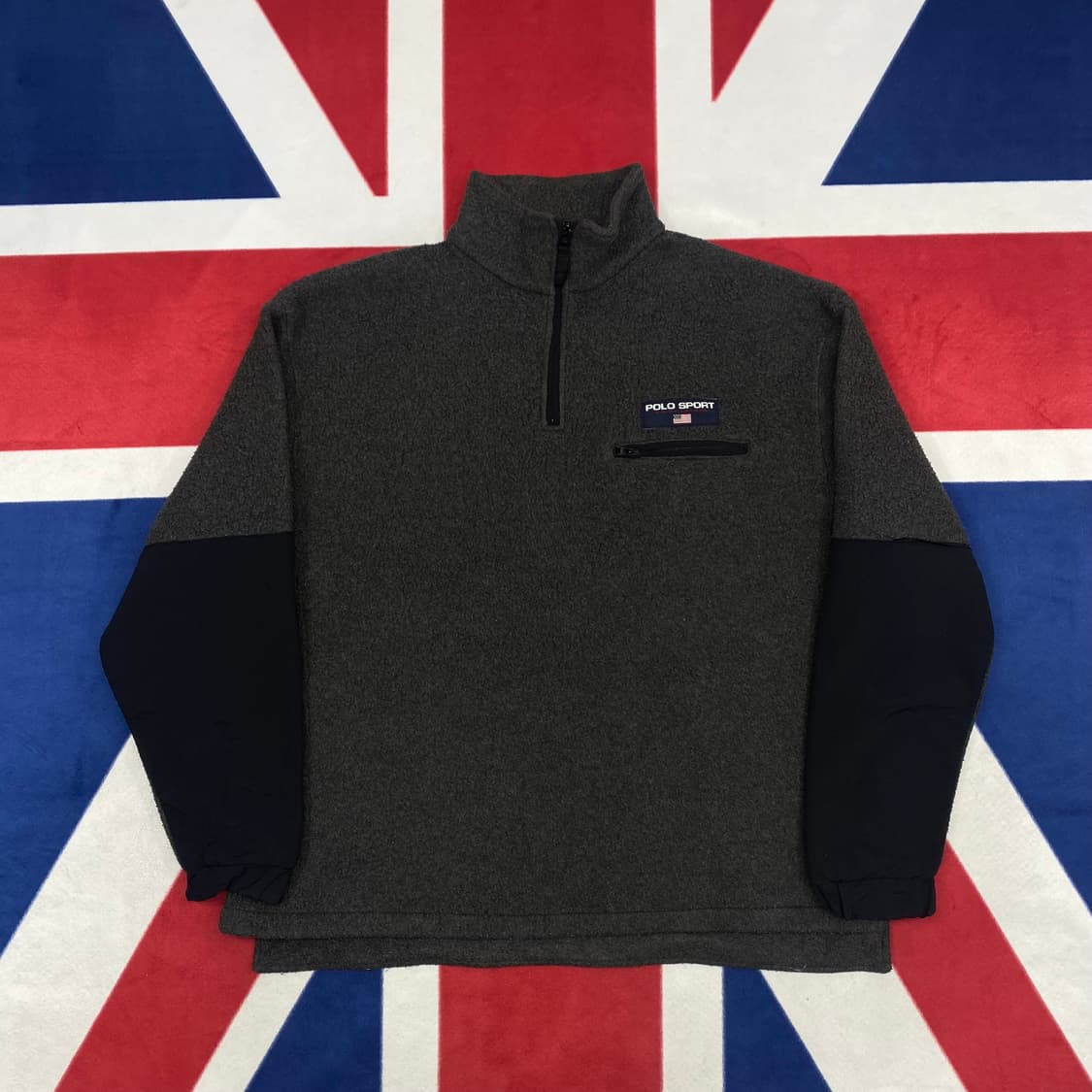 폴로스포츠 하프집업 플리스자켓 L 실측 XL -2XL  상품이미지1