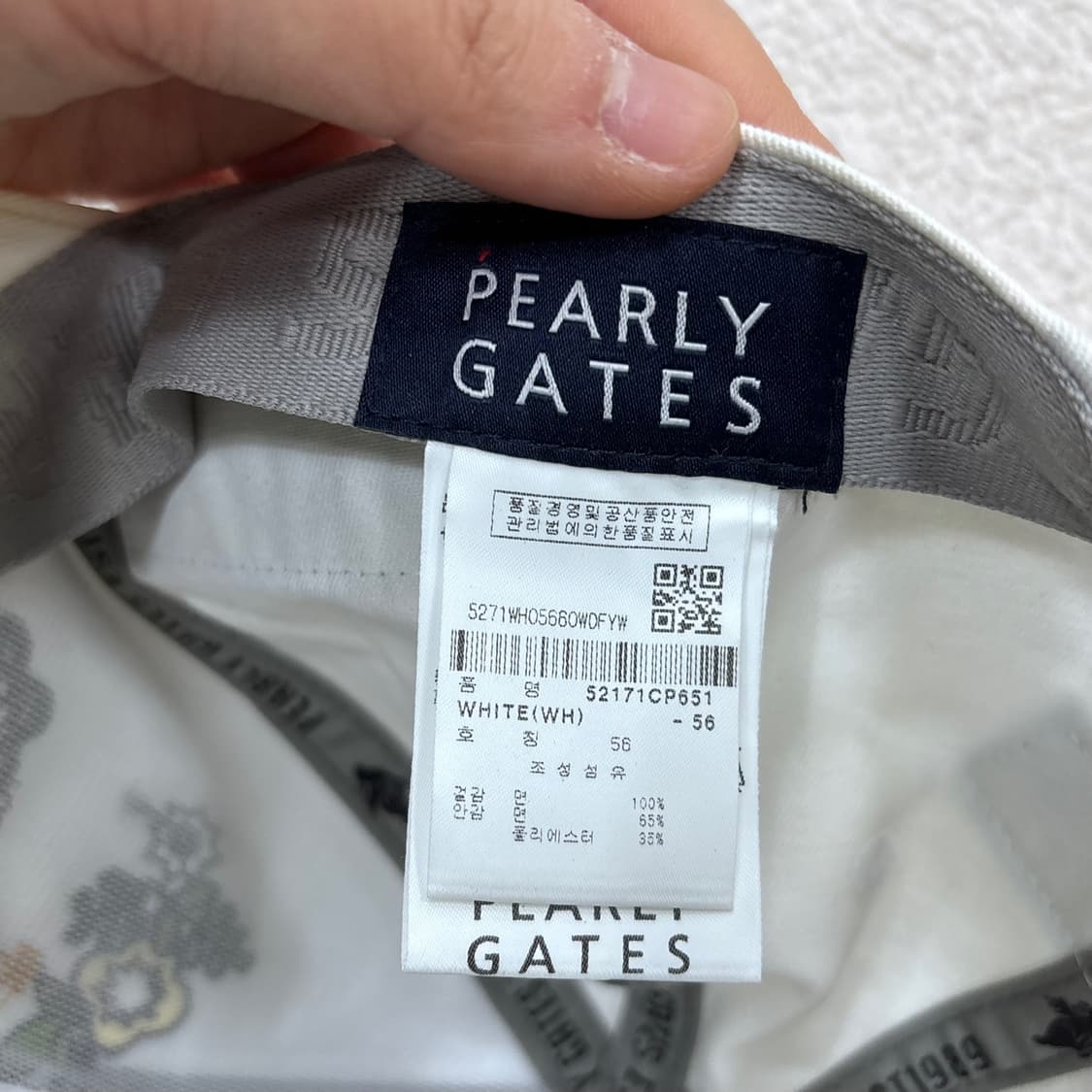 F 파리게이츠 꽃 자수 화이트 볼캡 0406E 상품이미지7