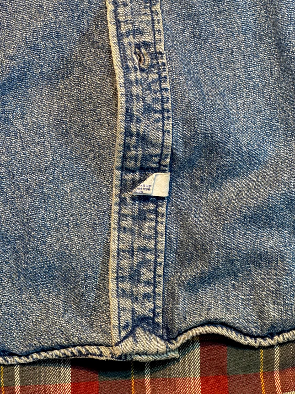 90s 폴로 데님 플란넬 오버셔츠 자켓 상품이미지7