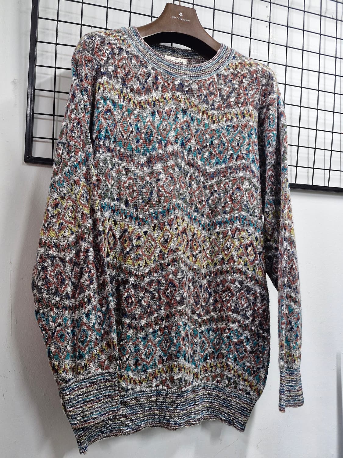 110XXL 미쏘니 패턴 니트 스웨터. 상품이미지2