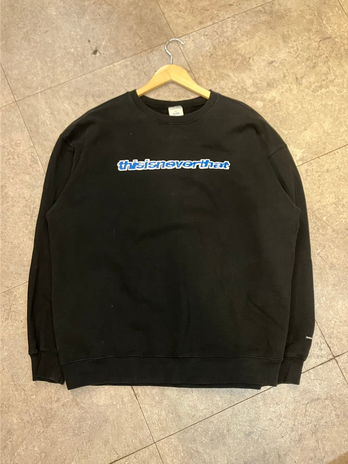 디스이즈네버뎃 맨투맨 블랙 L #csz2824 상품이미지2