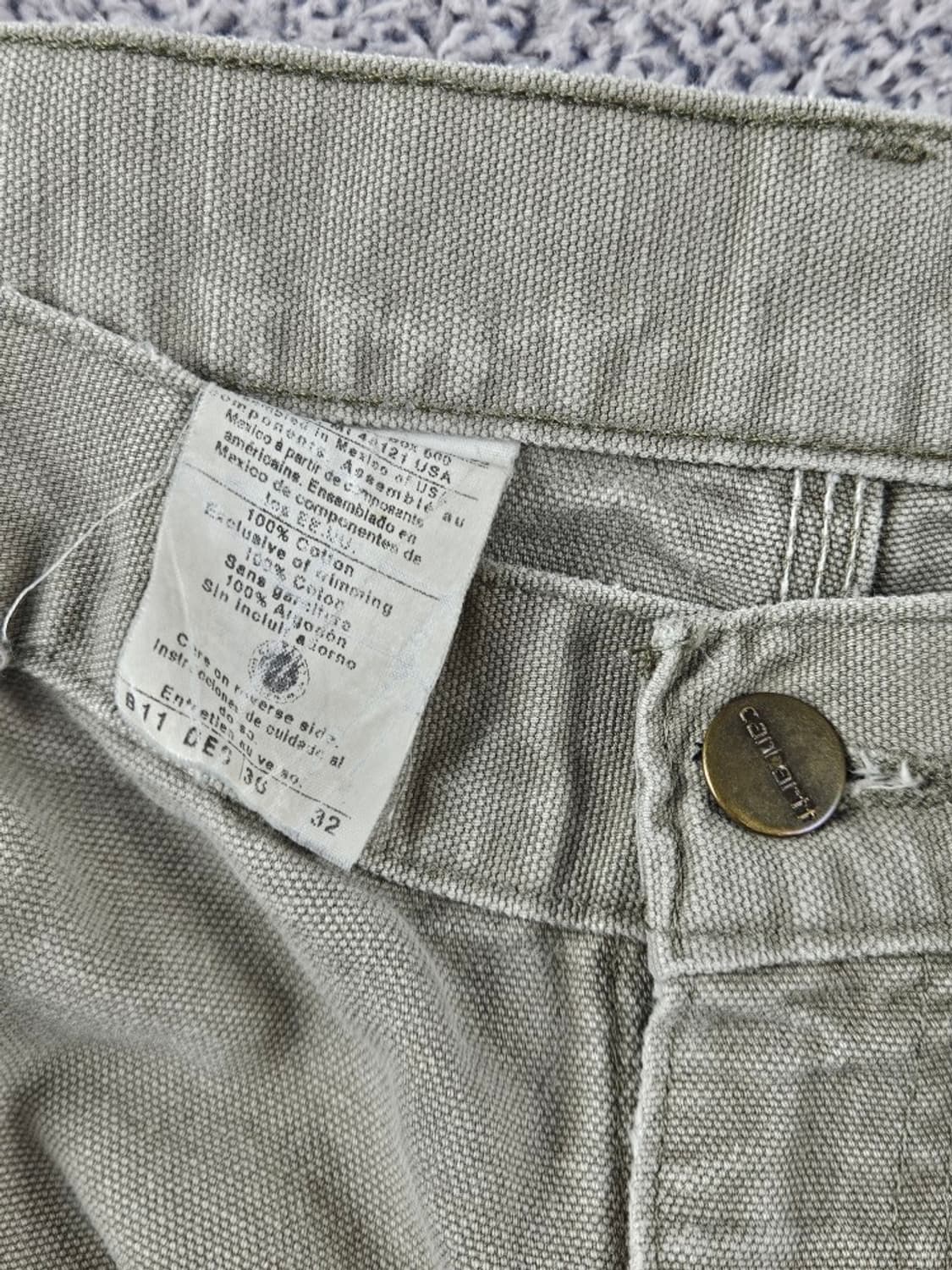 칼하트 리페어 덕 캔버스 카펜터 워크 팬츠 ( 36X32 )/ 11046 상품이미지7