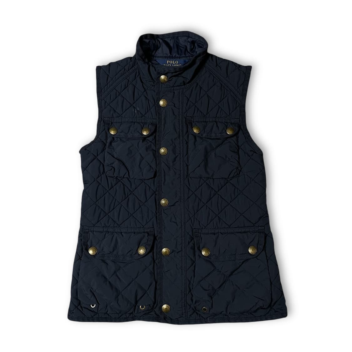 폴로랄프로렌 키즈 네이비 멀티포켓 퀄팅 경량 패딩 조끼 M(8-10) 상품이미지1