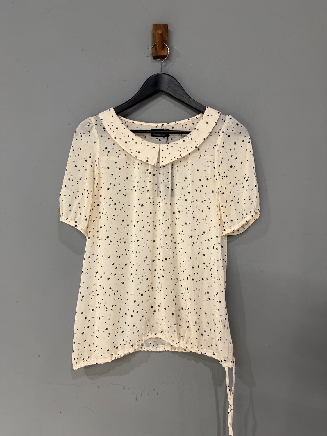 star pattern collar detail blouse we 상품이미지5