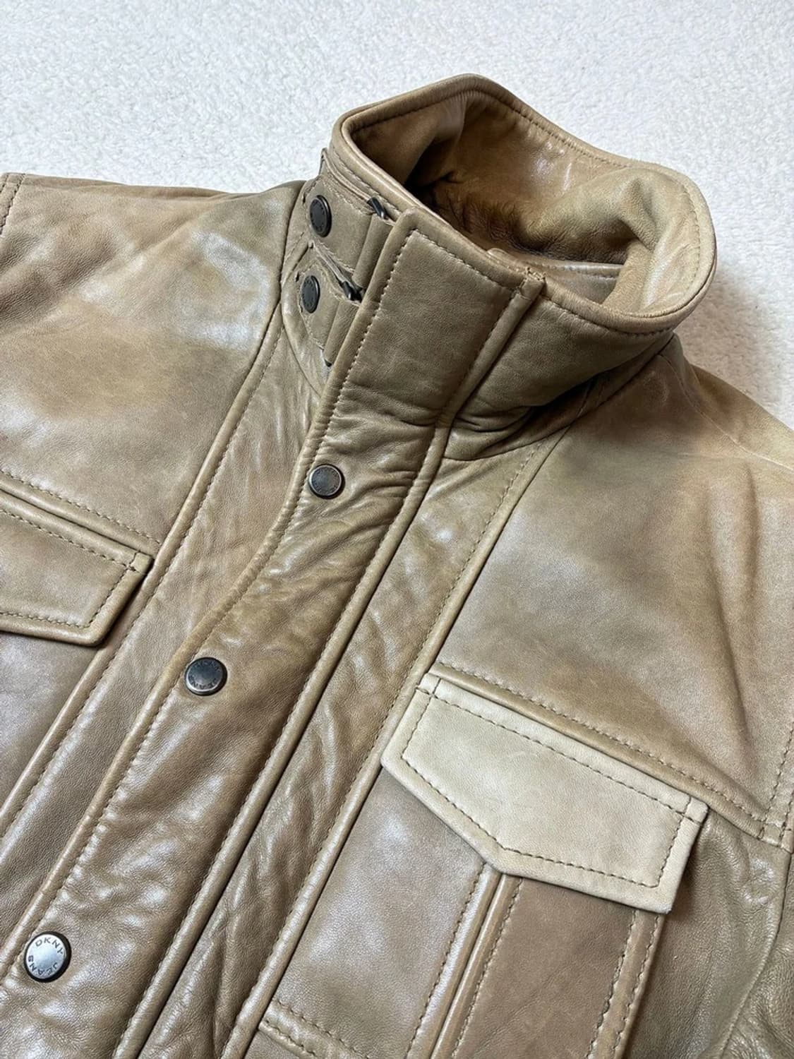 DKNY 00's 유틸리티 버클 양가죽 숏 자켓 PN6995 상품이미지3