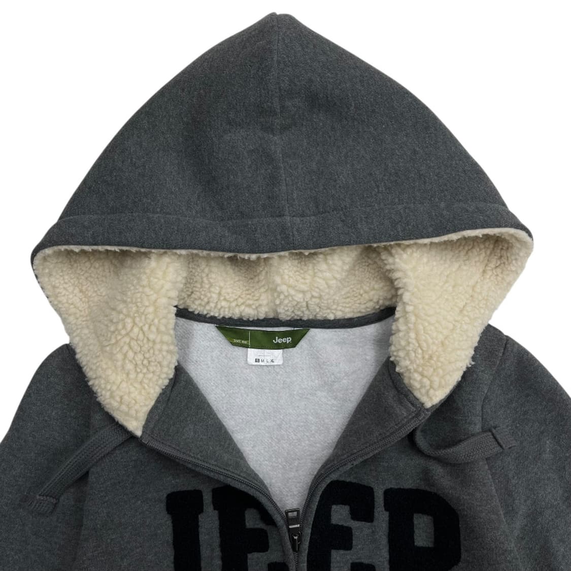 지프 센터로고 그레이 후드집업 S 상품이미지6