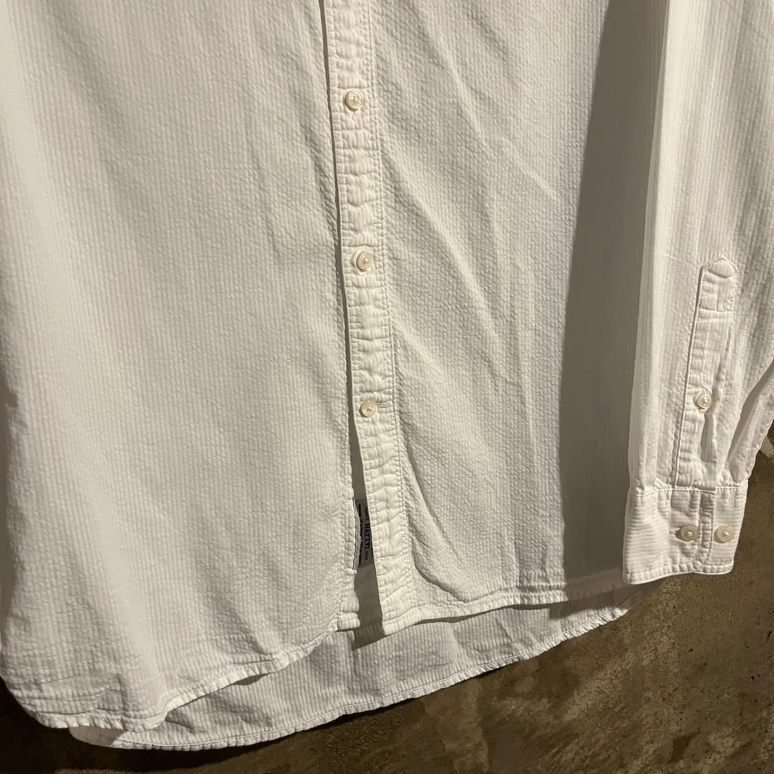 헤지스 헨리넥 화이트 셔츠 상품이미지3