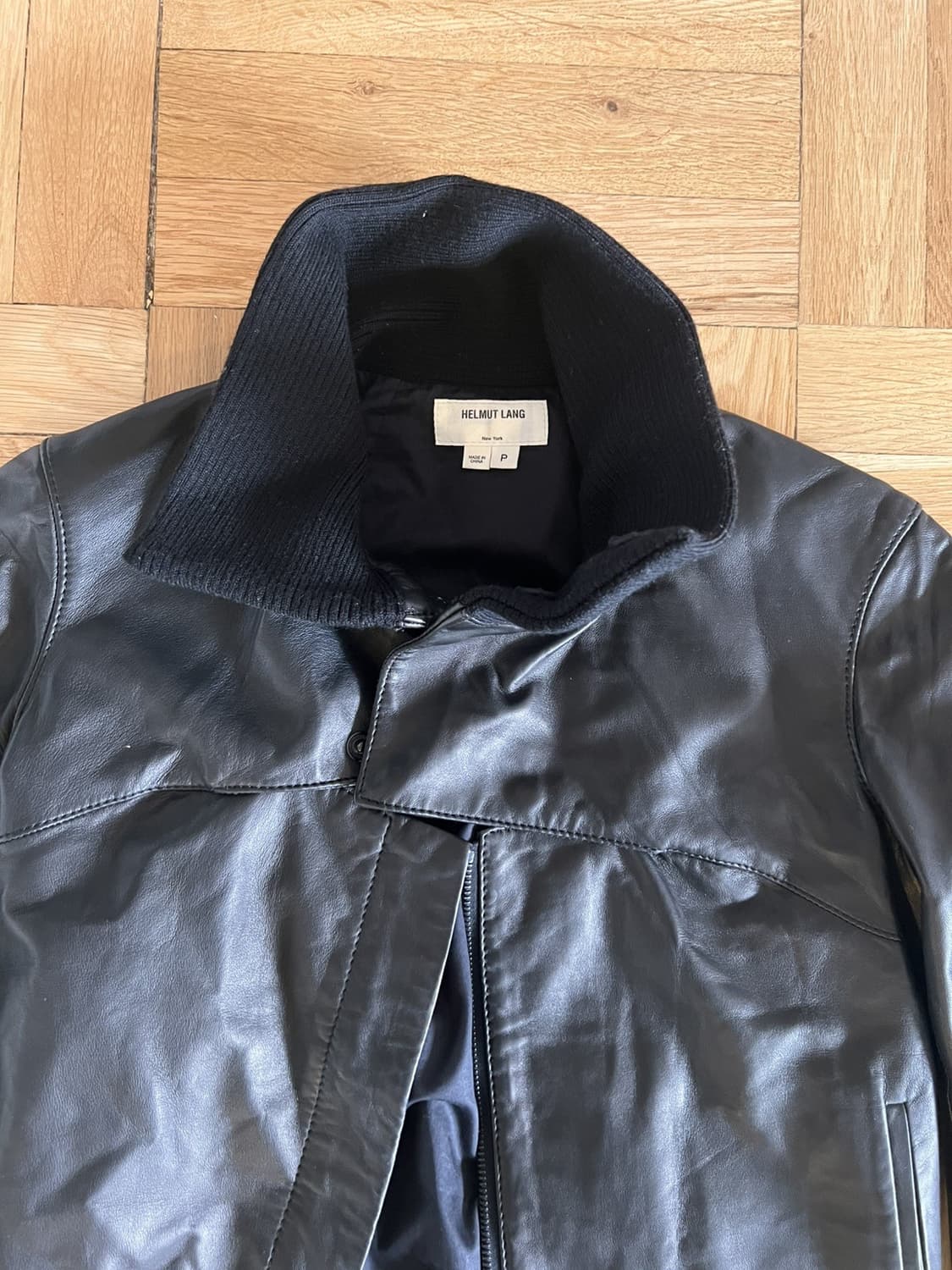 Helmut Lang 램스킨 모토 자켓 상품이미지2