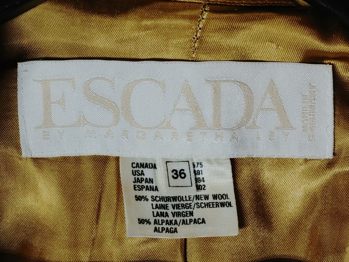 ESCADA 에스까다 롱카라 오픈형 알파카함유 하프롱코트 상품이미지3