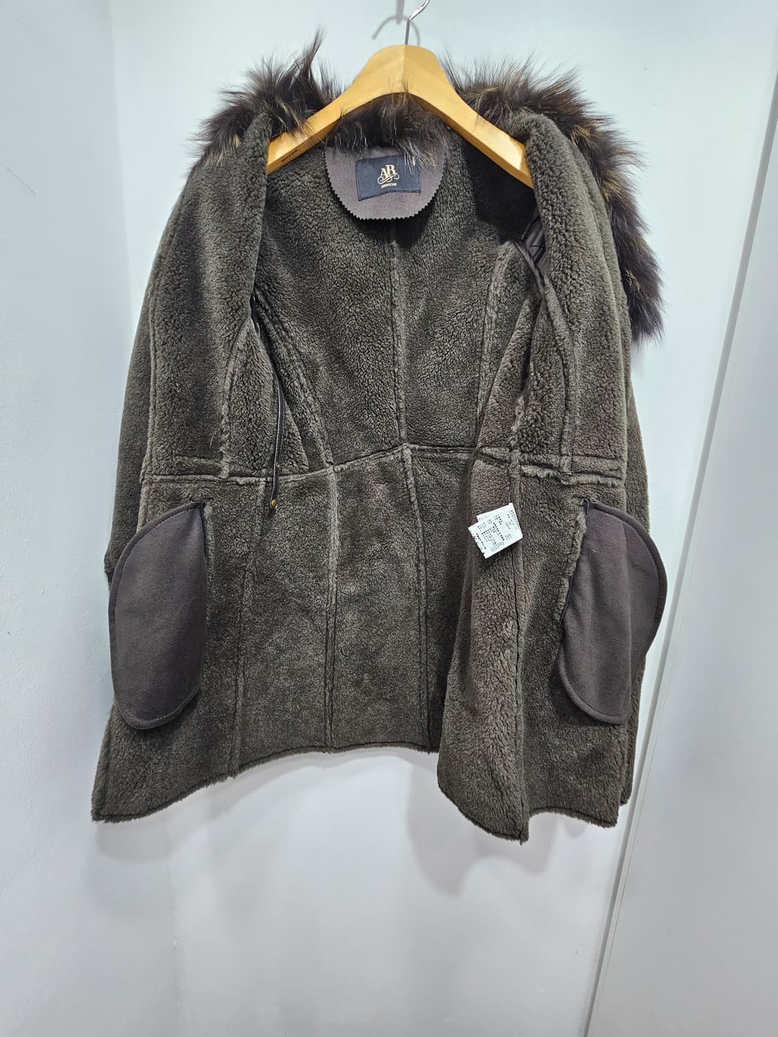 아르덴미즈(ArdentMiz) 양가죽 폭스퍼 코트 자켓 상품이미지4