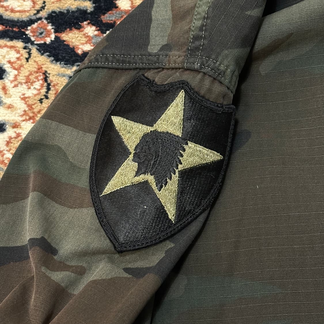 미군 90s BDU 정글 퍼티그 자켓 (L-XL) 우드랜드 상품이미지3